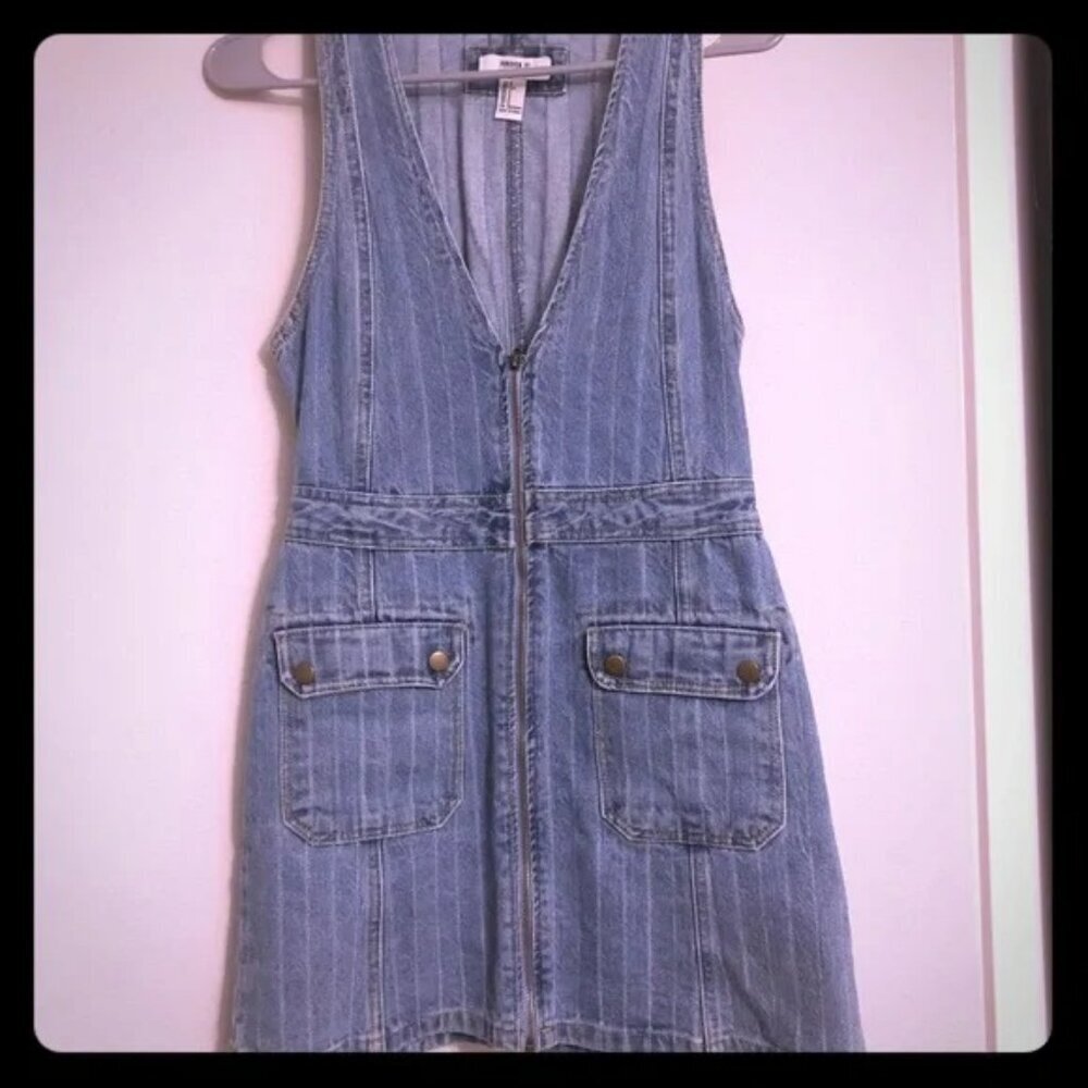 Fall Look: F21 Zip Up Jean Dress